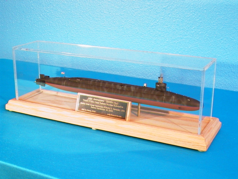 USS Tennesse in Red Oak Case